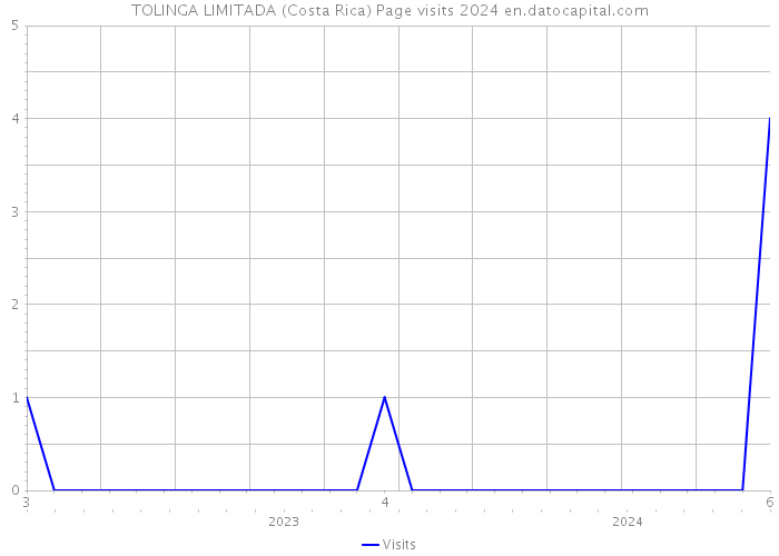 TOLINGA LIMITADA (Costa Rica) Page visits 2024 