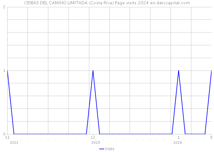 CEIBAS DEL CAMINO LIMITADA (Costa Rica) Page visits 2024 