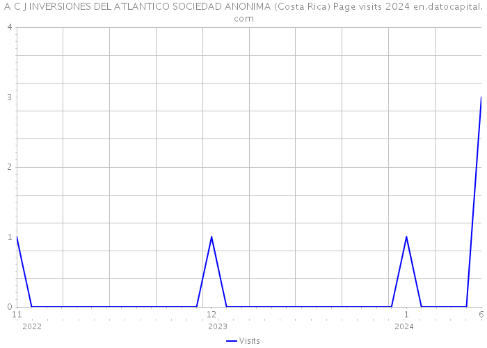 A C J INVERSIONES DEL ATLANTICO SOCIEDAD ANONIMA (Costa Rica) Page visits 2024 