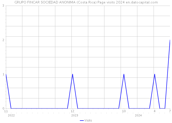 GRUPO FINCAR SOCIEDAD ANONIMA (Costa Rica) Page visits 2024 