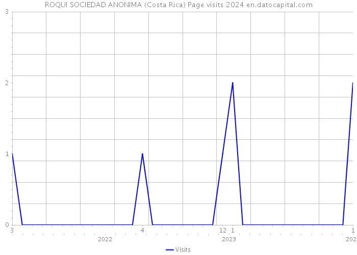 ROQUI SOCIEDAD ANONIMA (Costa Rica) Page visits 2024 