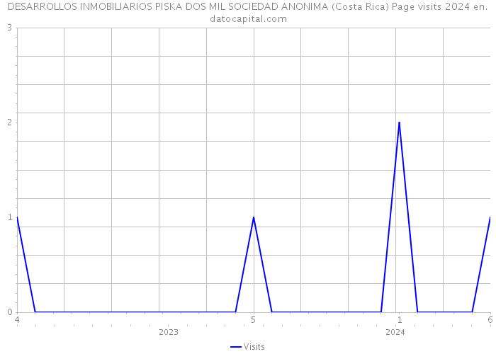 DESARROLLOS INMOBILIARIOS PISKA DOS MIL SOCIEDAD ANONIMA (Costa Rica) Page visits 2024 