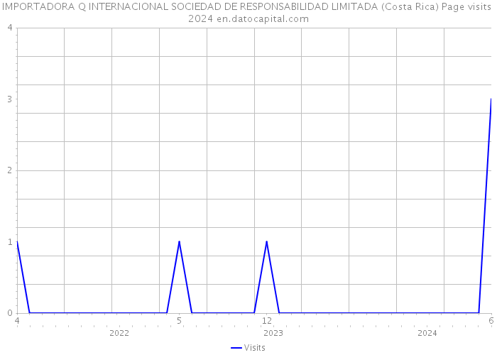 IMPORTADORA Q INTERNACIONAL SOCIEDAD DE RESPONSABILIDAD LIMITADA (Costa Rica) Page visits 2024 
