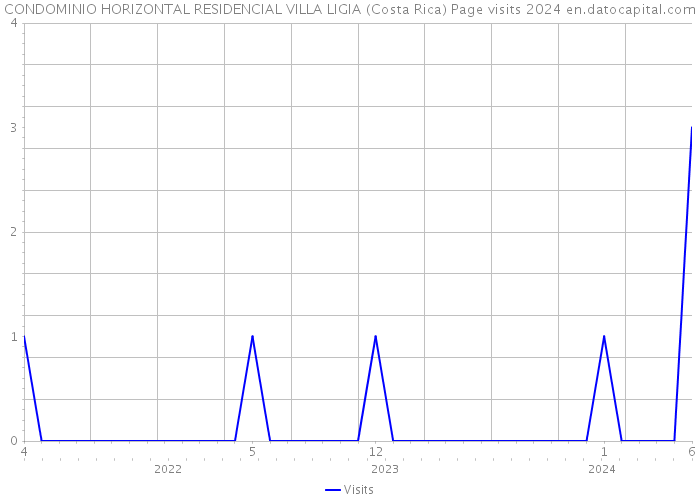 CONDOMINIO HORIZONTAL RESIDENCIAL VILLA LIGIA (Costa Rica) Page visits 2024 
