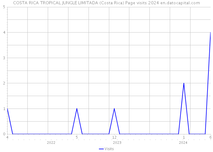 COSTA RICA TROPICAL JUNGLE LIMITADA (Costa Rica) Page visits 2024 