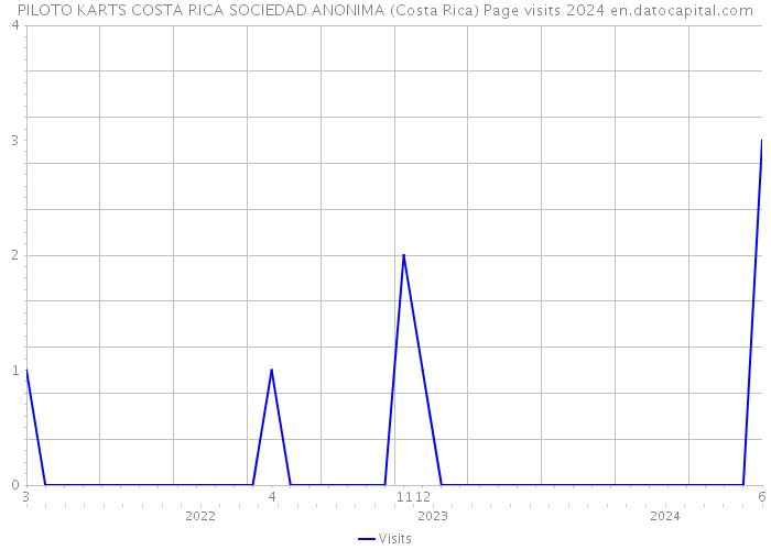 PILOTO KARTS COSTA RICA SOCIEDAD ANONIMA (Costa Rica) Page visits 2024 