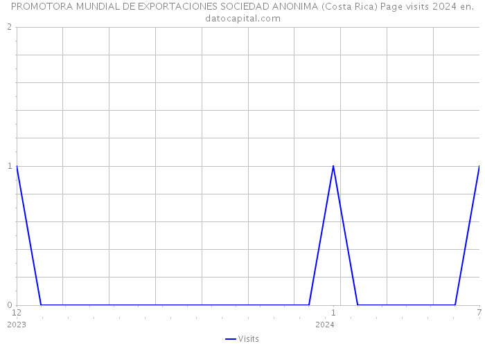 PROMOTORA MUNDIAL DE EXPORTACIONES SOCIEDAD ANONIMA (Costa Rica) Page visits 2024 