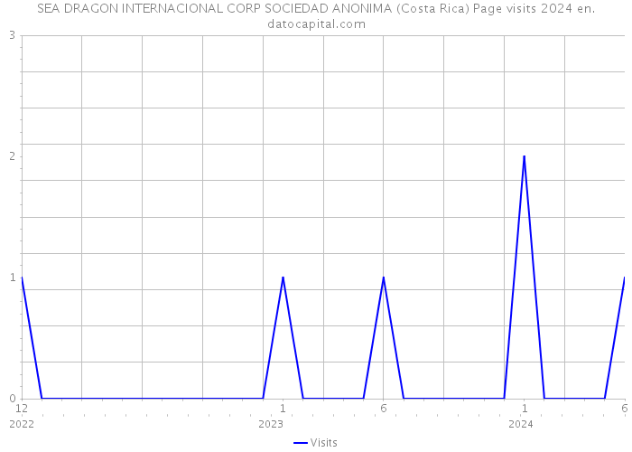 SEA DRAGON INTERNACIONAL CORP SOCIEDAD ANONIMA (Costa Rica) Page visits 2024 