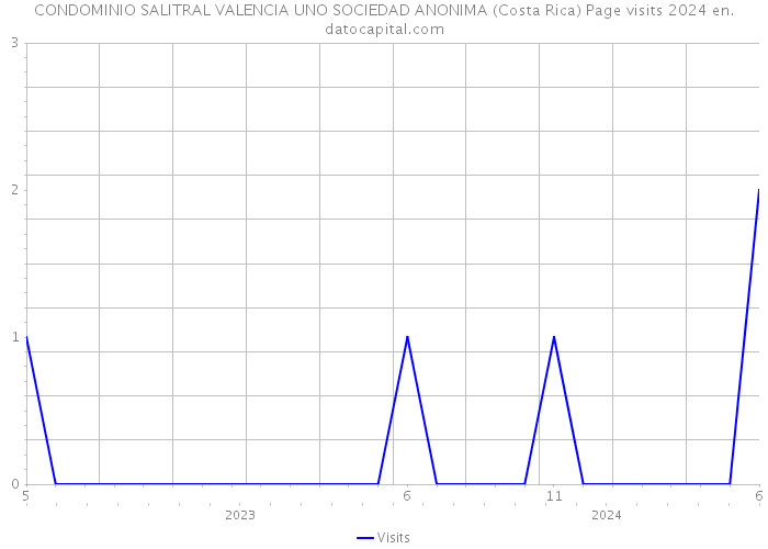 CONDOMINIO SALITRAL VALENCIA UNO SOCIEDAD ANONIMA (Costa Rica) Page visits 2024 