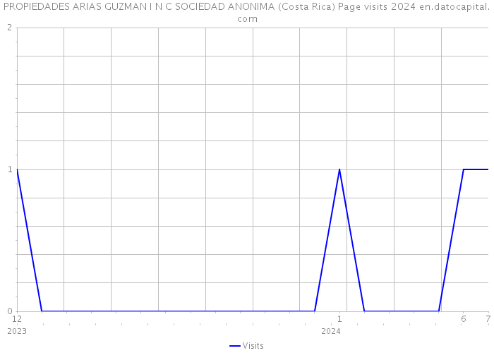 PROPIEDADES ARIAS GUZMAN I N C SOCIEDAD ANONIMA (Costa Rica) Page visits 2024 