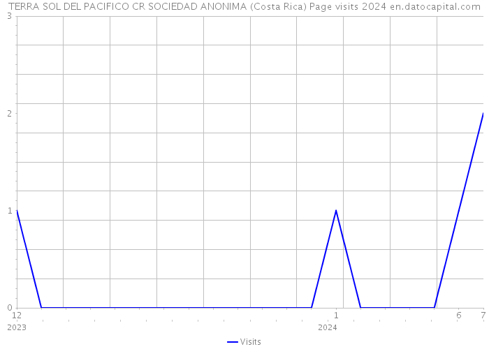 TERRA SOL DEL PACIFICO CR SOCIEDAD ANONIMA (Costa Rica) Page visits 2024 