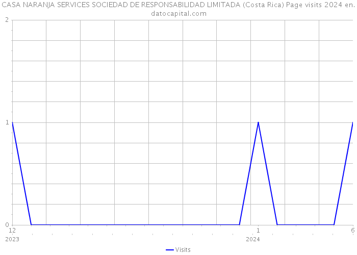 CASA NARANJA SERVICES SOCIEDAD DE RESPONSABILIDAD LIMITADA (Costa Rica) Page visits 2024 