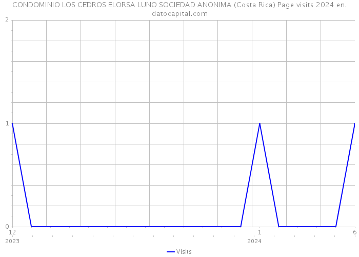 CONDOMINIO LOS CEDROS ELORSA LUNO SOCIEDAD ANONIMA (Costa Rica) Page visits 2024 