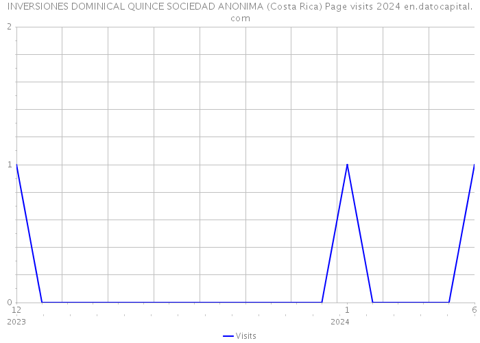 INVERSIONES DOMINICAL QUINCE SOCIEDAD ANONIMA (Costa Rica) Page visits 2024 