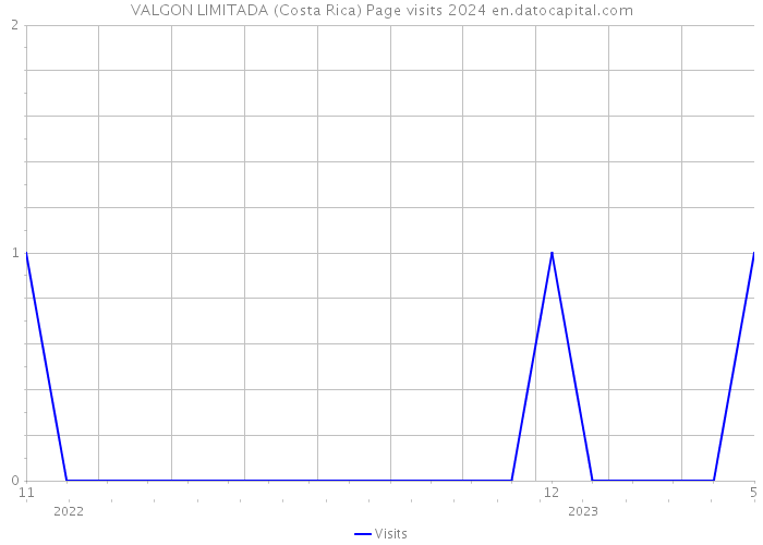 VALGON LIMITADA (Costa Rica) Page visits 2024 