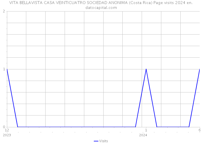 VITA BELLAVISTA CASA VEINTICUATRO SOCIEDAD ANONIMA (Costa Rica) Page visits 2024 