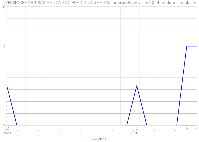 INVERSIONES DE TIBAS MANCA SOCIEDAD ANONIMA (Costa Rica) Page visits 2024 