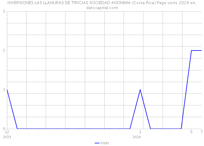 INVERSIONES LAS LLANURAS DE TIRICIAS SOCIEDAD ANONIMA (Costa Rica) Page visits 2024 