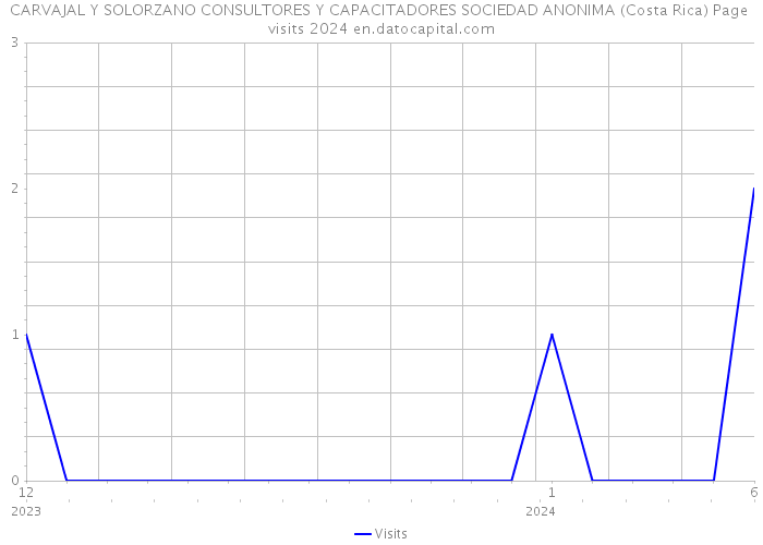 CARVAJAL Y SOLORZANO CONSULTORES Y CAPACITADORES SOCIEDAD ANONIMA (Costa Rica) Page visits 2024 