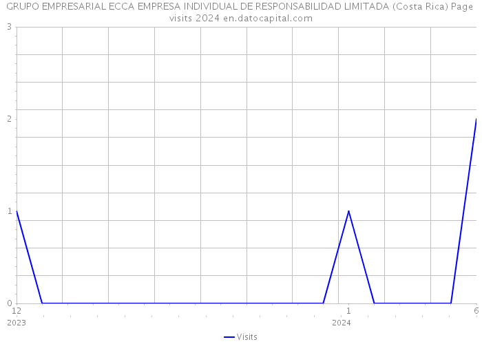 GRUPO EMPRESARIAL ECCA EMPRESA INDIVIDUAL DE RESPONSABILIDAD LIMITADA (Costa Rica) Page visits 2024 