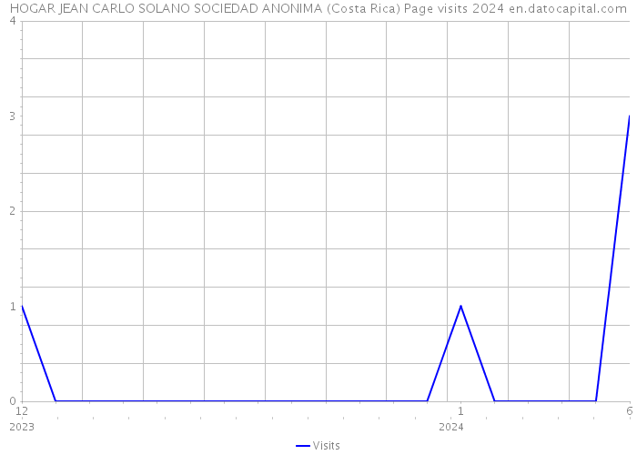 HOGAR JEAN CARLO SOLANO SOCIEDAD ANONIMA (Costa Rica) Page visits 2024 