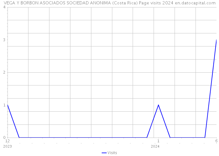 VEGA Y BORBON ASOCIADOS SOCIEDAD ANONIMA (Costa Rica) Page visits 2024 