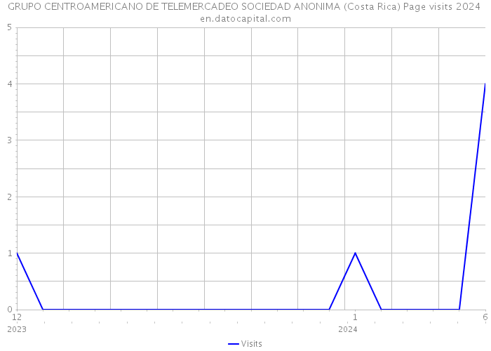 GRUPO CENTROAMERICANO DE TELEMERCADEO SOCIEDAD ANONIMA (Costa Rica) Page visits 2024 