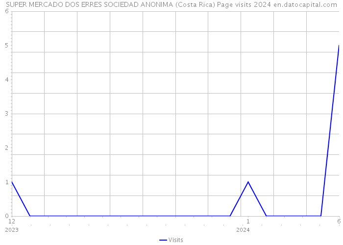 SUPER MERCADO DOS ERRES SOCIEDAD ANONIMA (Costa Rica) Page visits 2024 