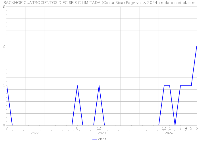 BACKHOE CUATROCIENTOS DIECISEIS C LIMITADA (Costa Rica) Page visits 2024 
