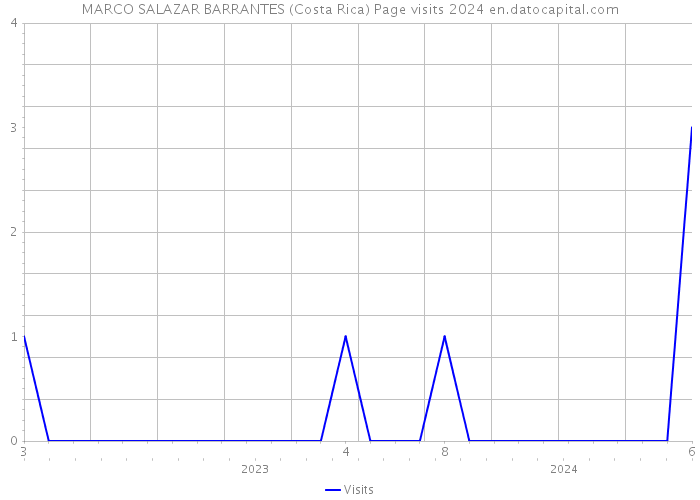 MARCO SALAZAR BARRANTES (Costa Rica) Page visits 2024 