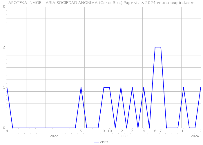 APOTEKA INMOBILIARIA SOCIEDAD ANONIMA (Costa Rica) Page visits 2024 