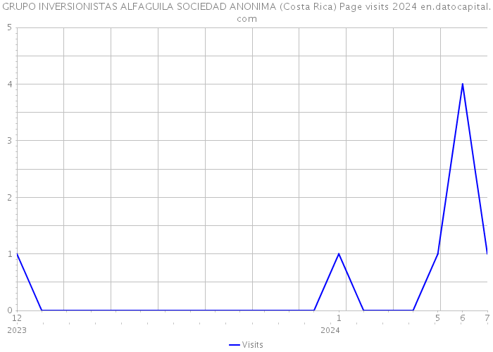 GRUPO INVERSIONISTAS ALFAGUILA SOCIEDAD ANONIMA (Costa Rica) Page visits 2024 