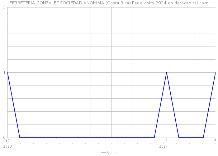 FERRETERIA GONZALEZ SOCIEDAD ANONIMA (Costa Rica) Page visits 2024 