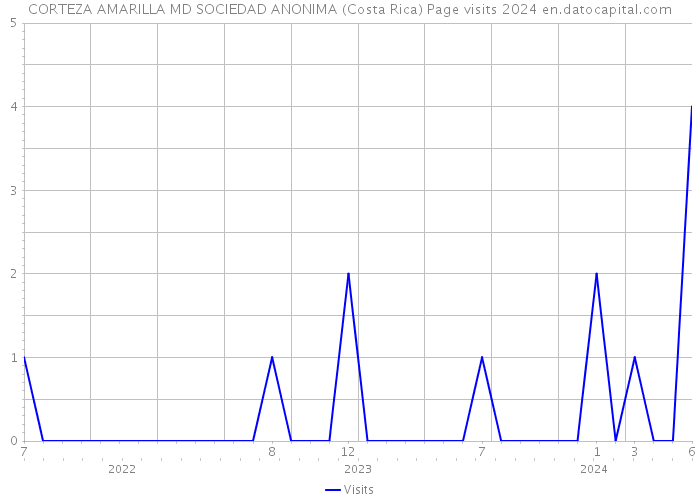 CORTEZA AMARILLA MD SOCIEDAD ANONIMA (Costa Rica) Page visits 2024 