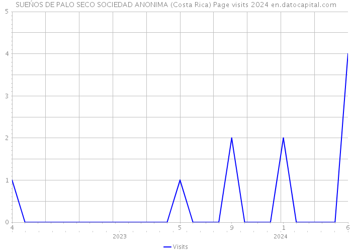 SUEŃOS DE PALO SECO SOCIEDAD ANONIMA (Costa Rica) Page visits 2024 