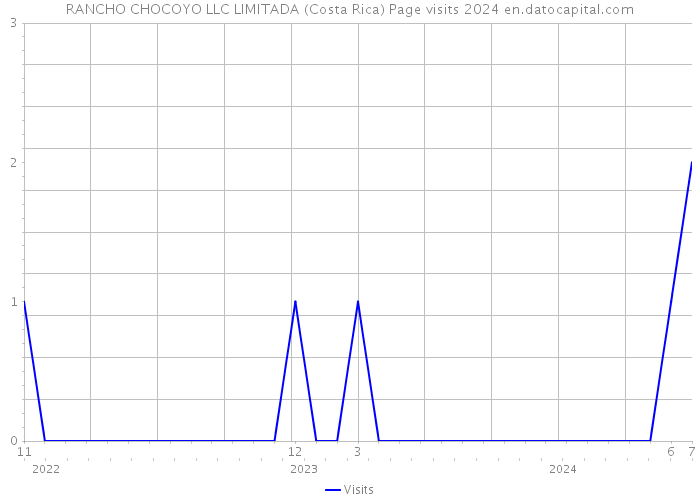 RANCHO CHOCOYO LLC LIMITADA (Costa Rica) Page visits 2024 