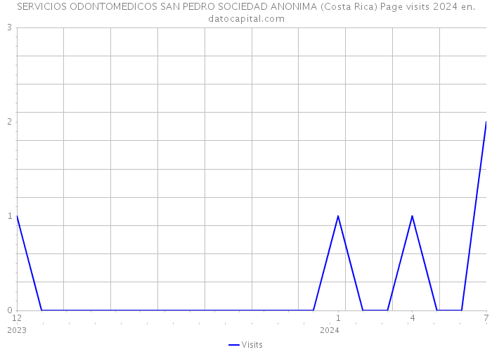 SERVICIOS ODONTOMEDICOS SAN PEDRO SOCIEDAD ANONIMA (Costa Rica) Page visits 2024 