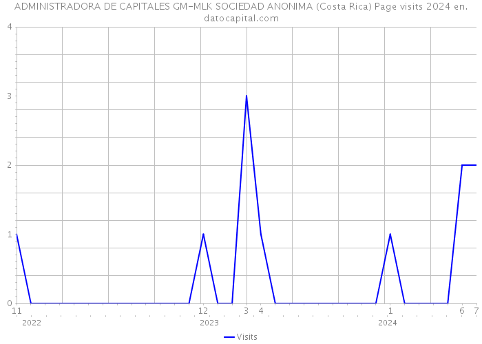 ADMINISTRADORA DE CAPITALES GM-MLK SOCIEDAD ANONIMA (Costa Rica) Page visits 2024 