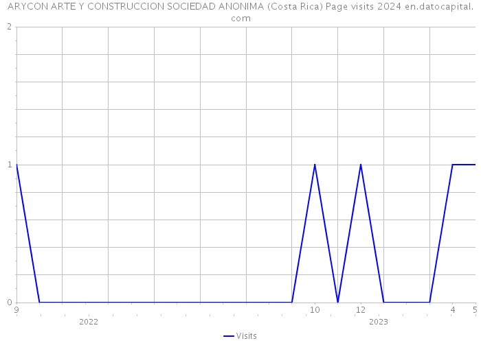 ARYCON ARTE Y CONSTRUCCION SOCIEDAD ANONIMA (Costa Rica) Page visits 2024 