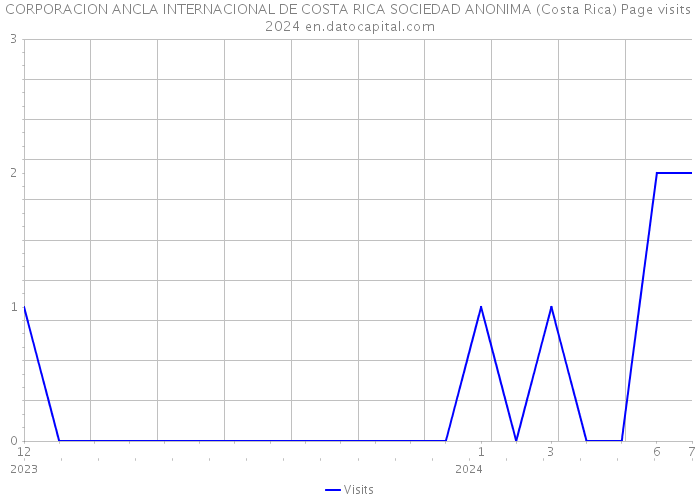CORPORACION ANCLA INTERNACIONAL DE COSTA RICA SOCIEDAD ANONIMA (Costa Rica) Page visits 2024 