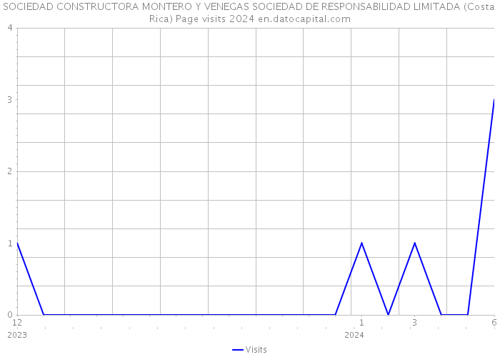 SOCIEDAD CONSTRUCTORA MONTERO Y VENEGAS SOCIEDAD DE RESPONSABILIDAD LIMITADA (Costa Rica) Page visits 2024 