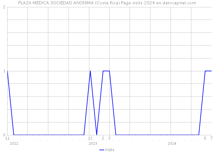 PLAZA MEDICA SOCIEDAD ANONIMA (Costa Rica) Page visits 2024 