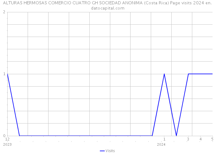 ALTURAS HERMOSAS COMERCIO CUATRO GH SOCIEDAD ANONIMA (Costa Rica) Page visits 2024 