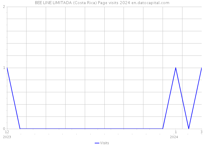 BEE LINE LIMITADA (Costa Rica) Page visits 2024 