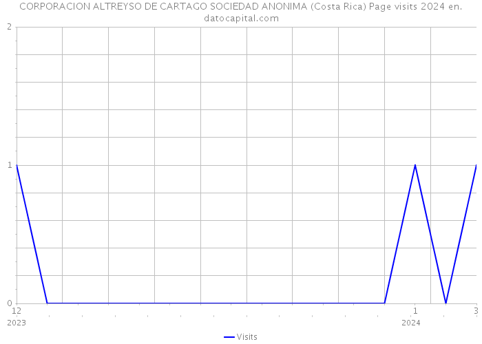 CORPORACION ALTREYSO DE CARTAGO SOCIEDAD ANONIMA (Costa Rica) Page visits 2024 