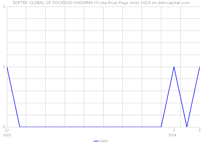 SOFTEK GLOBAL CR SOCIEDAD ANONIMA (Costa Rica) Page visits 2024 