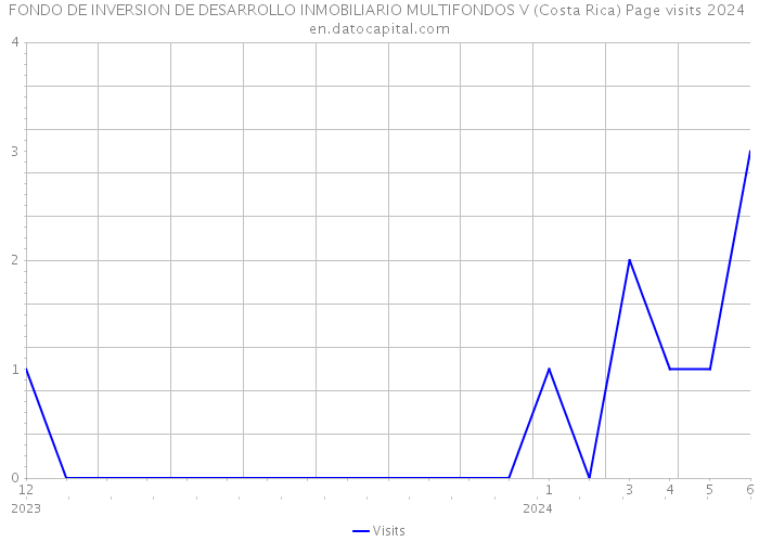 FONDO DE INVERSION DE DESARROLLO INMOBILIARIO MULTIFONDOS V (Costa Rica) Page visits 2024 