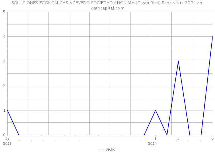 SOLUCIONES ECONOMICAS ACEVEDO SOCIEDAD ANONIMA (Costa Rica) Page visits 2024 