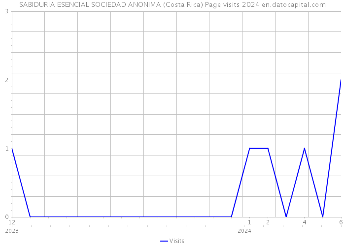 SABIDURIA ESENCIAL SOCIEDAD ANONIMA (Costa Rica) Page visits 2024 