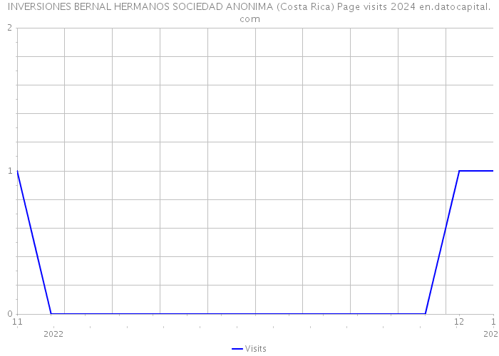 INVERSIONES BERNAL HERMANOS SOCIEDAD ANONIMA (Costa Rica) Page visits 2024 